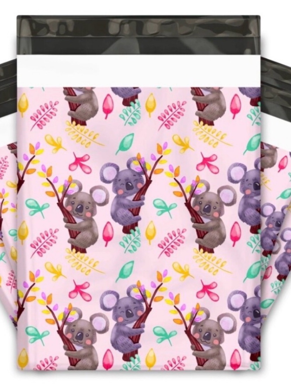 10 Koala Print Poly Mailers